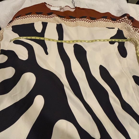 Viral H&M Limited Edition Printed Kaftan Dress (Rust red/Patterned) Sz Large - Picture 10 of 10